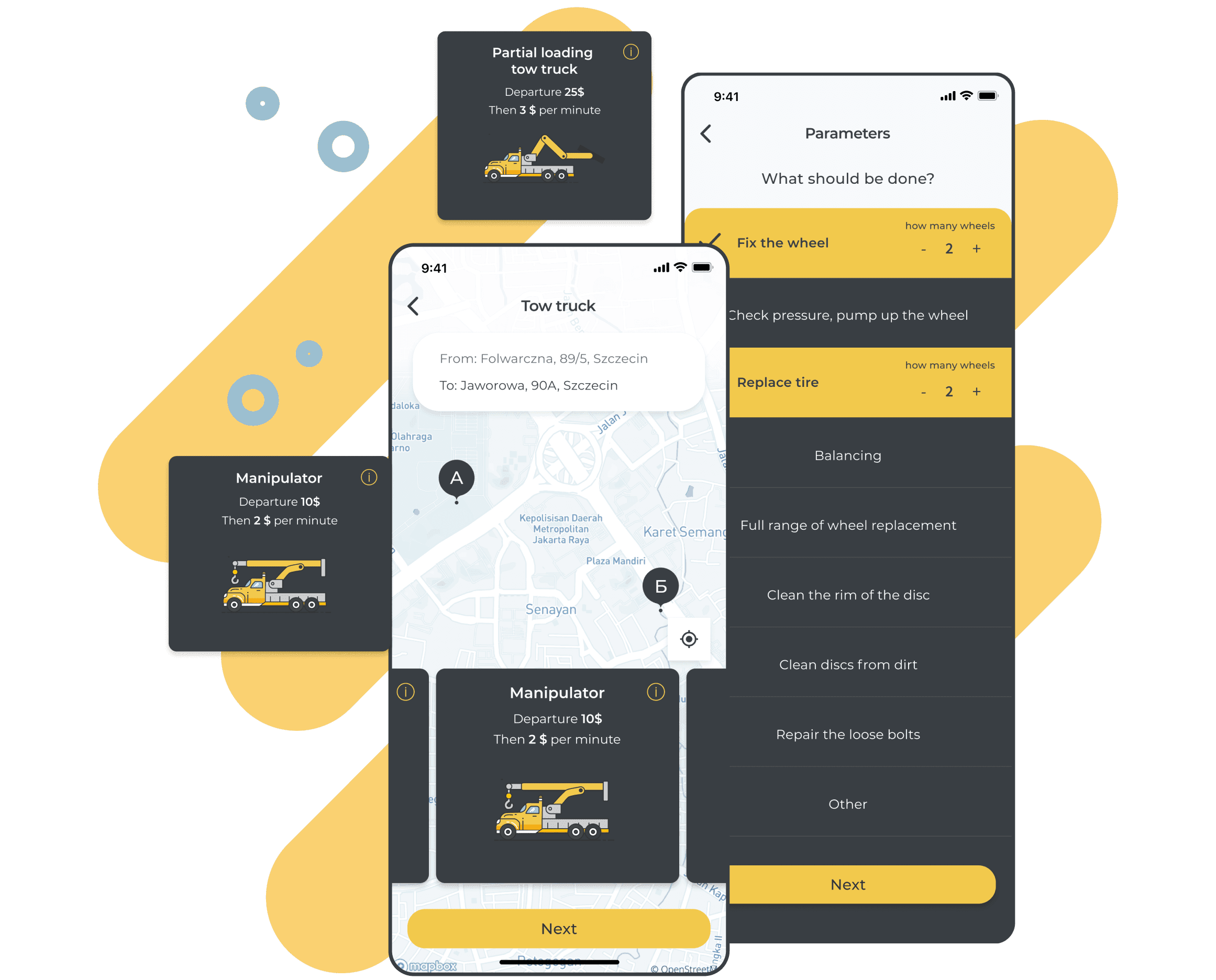 Admin panel development